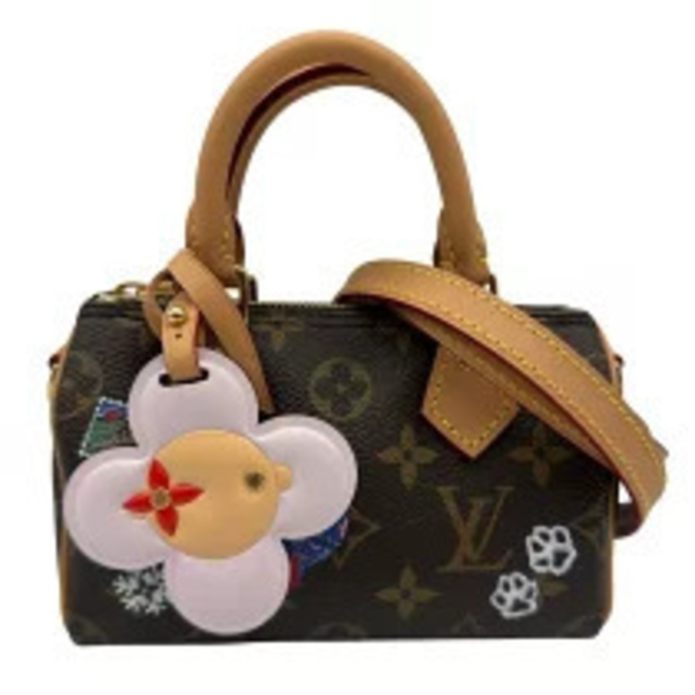 Louis Vuitton Speedy Brown Monogram Vivienne Leather Shoulder Bag
